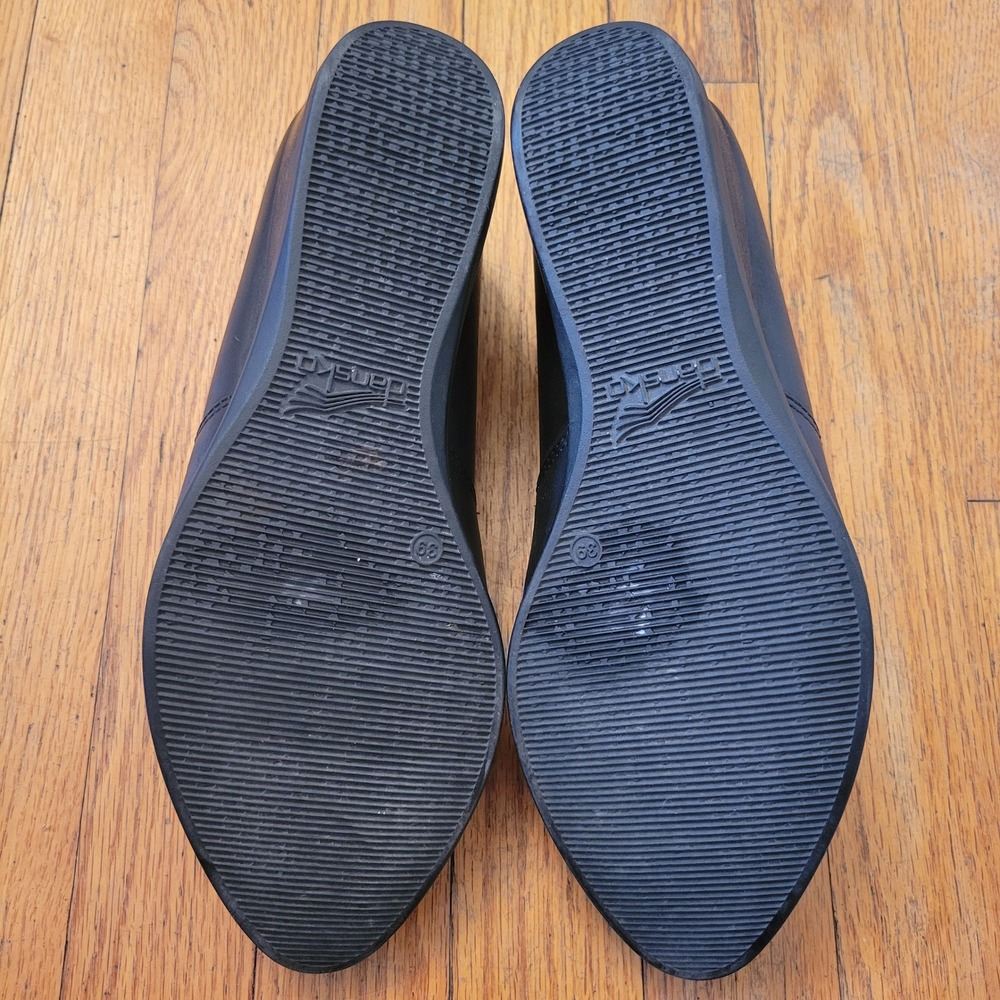 Dansko 39 Wedge Slip On Black Leather Professional SHANDA Waterproof 8.5 9 - Picture 7 of 7